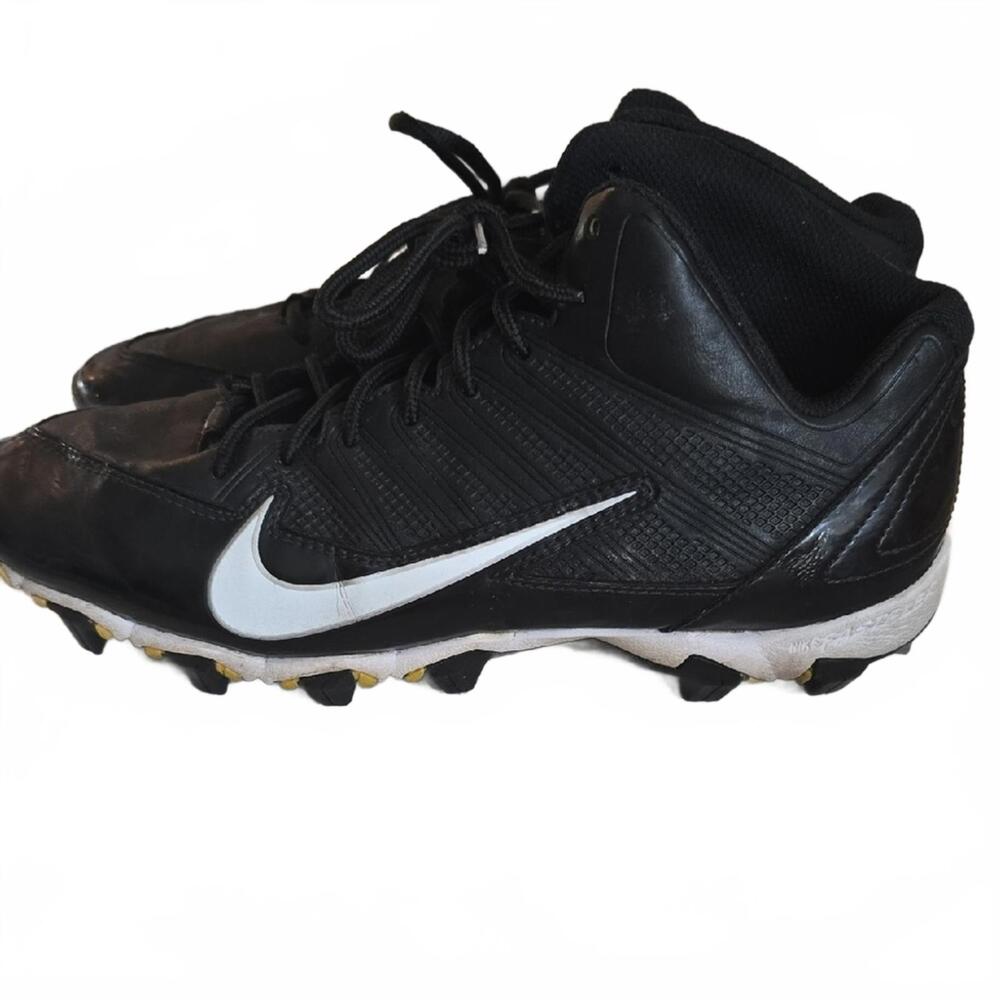 Nike Black and White Alpha Shark Men's Athletic Shoes Foot Ball cleats Size 9 - Picture 3 of 7